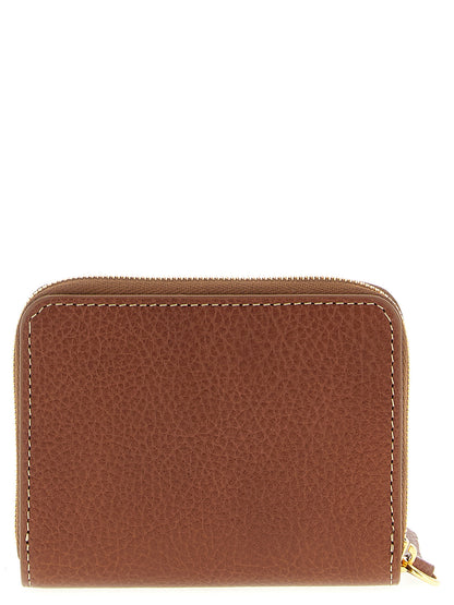 Mulberry Leather & Metal Cardholder Card Case - Brown Signature