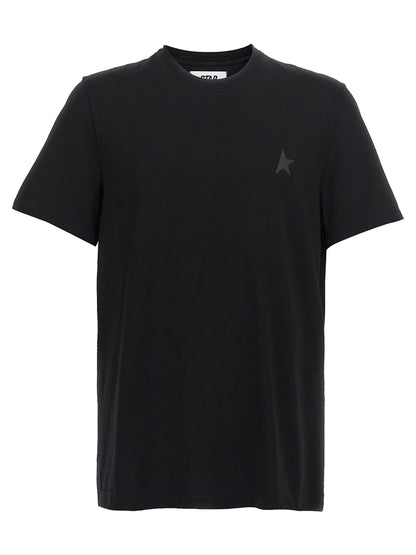 T-Shirt by Golden Goose for men in cotton black & print features an on trend silhouette, perfectly showcasing a on trend short-sleeve and for an elevated aesthetic.