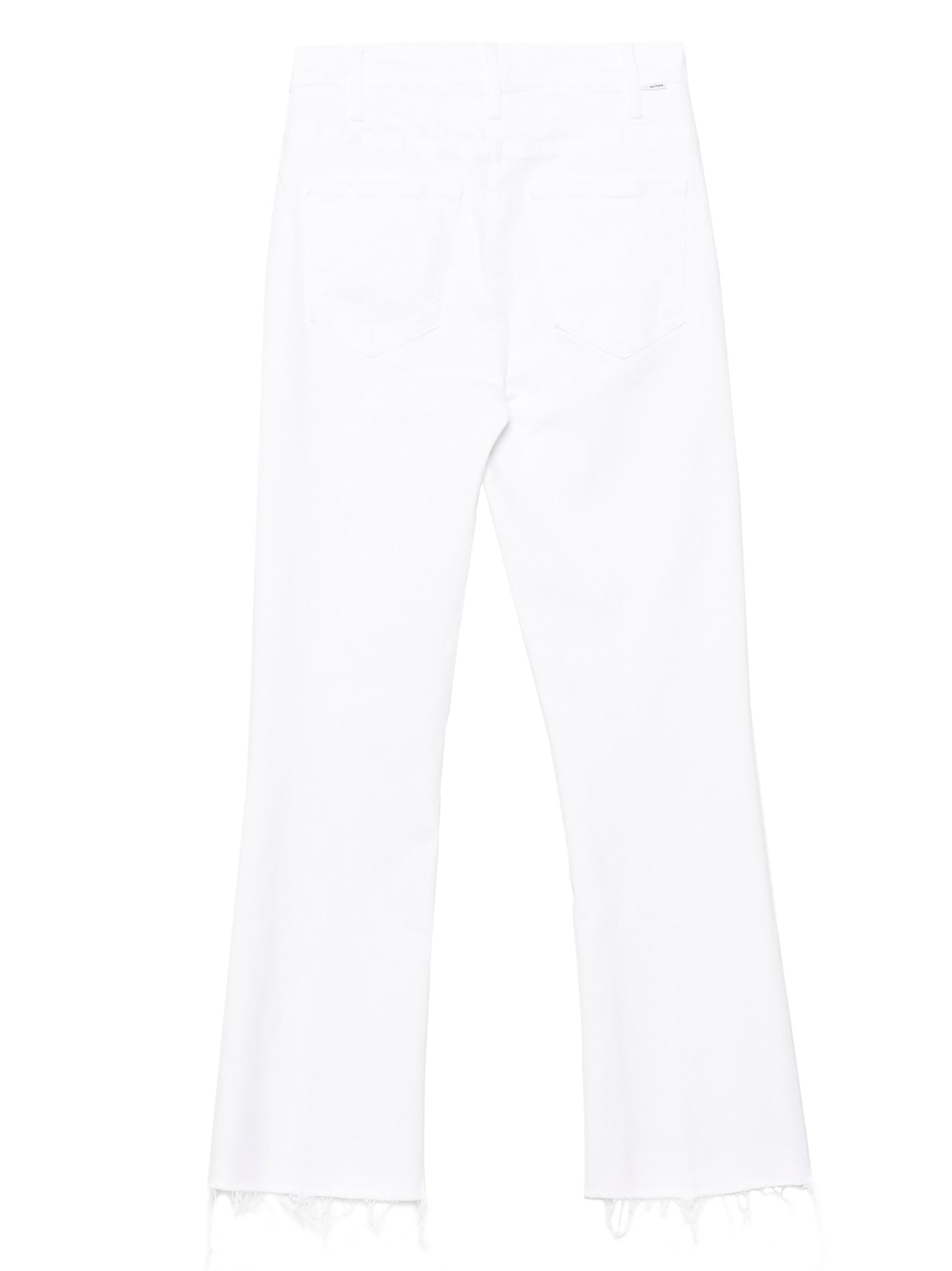 Jeans by Mother Denim for women in stretch denim cotton polyester white features a refined silhouette with a refined flared, defined by a and a refined long for a refined finish.
