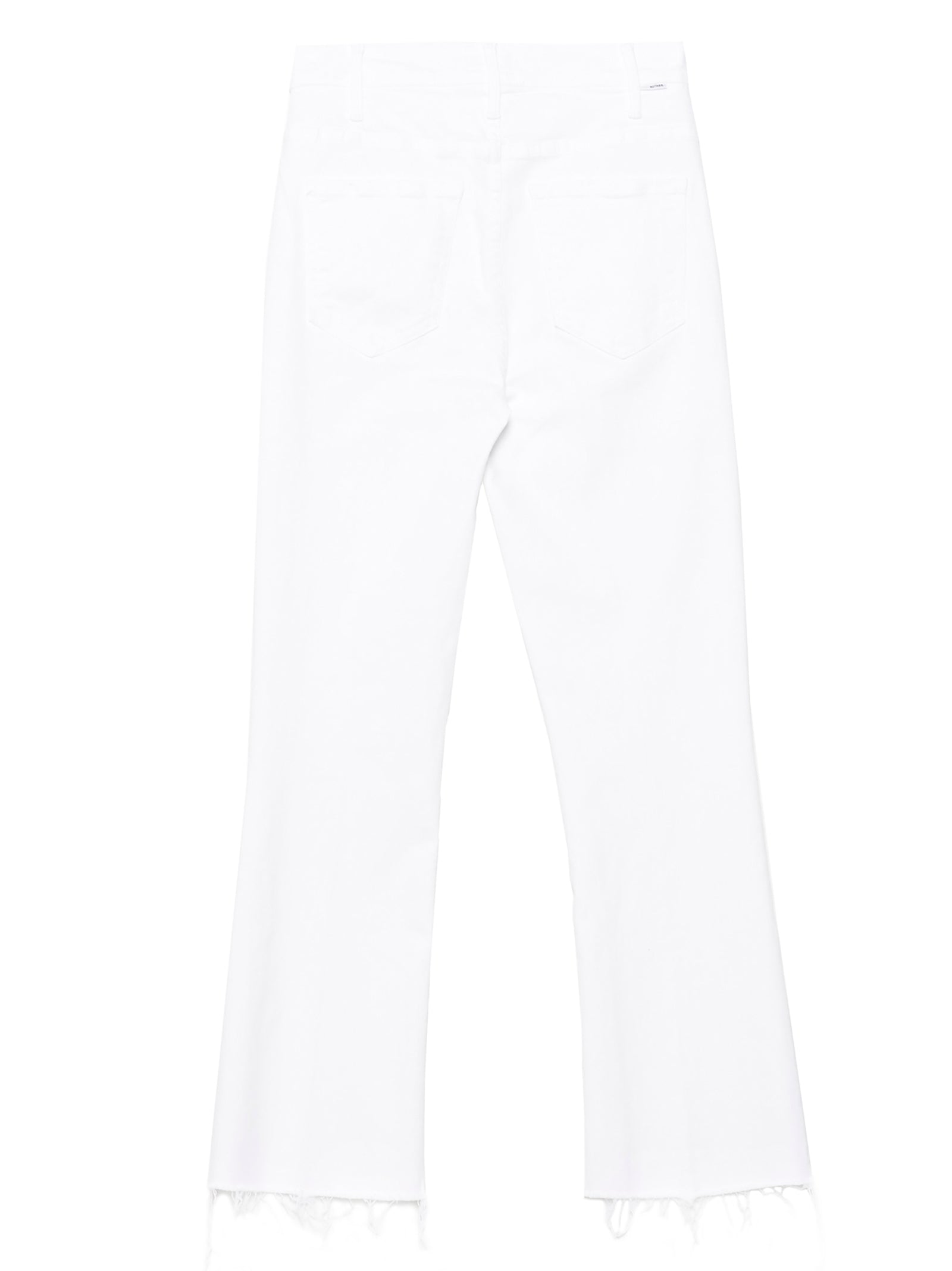 Jeans by Mother Denim for women in stretch denim cotton polyester white features a refined silhouette with a refined flared, defined by a and a refined long for a refined finish.