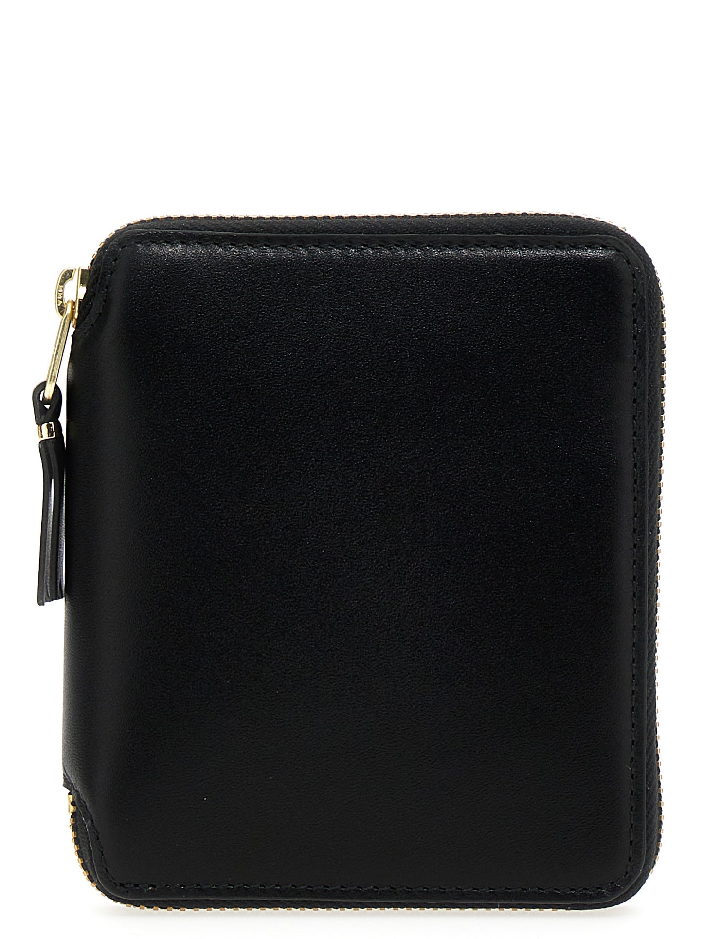 Cardholder Card Case by Comme Des Garçons for unisex in calfskin leather black & print features a distinguished silhouette, showcasing the distinguished design of the Calfskin Leather Cardholder Card Case with refined card-organization compact-design.