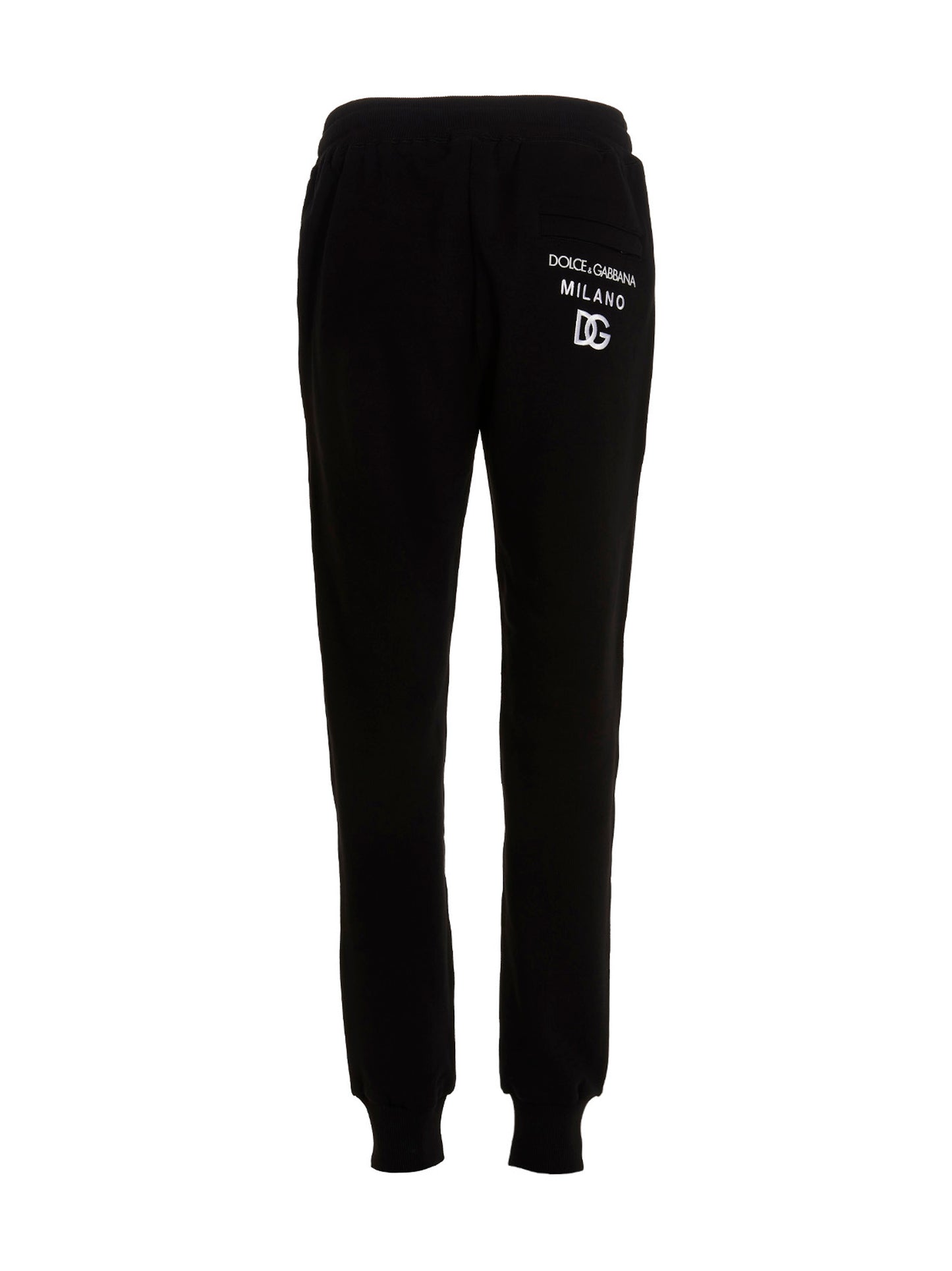 Joggers by Dolce & Gabbana for men in cotton black features an sophisticated and with a precise long, creating a sophisticated and sophisticated silhouette.