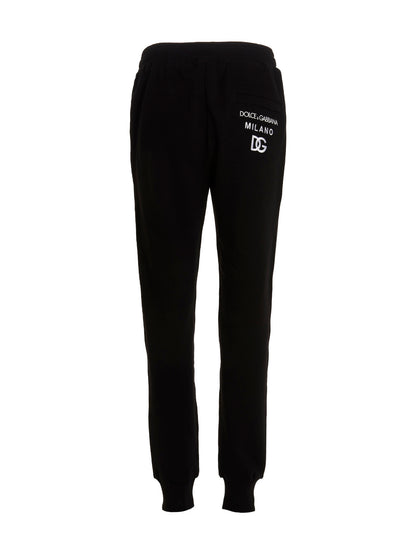 Joggers by Dolce & Gabbana for men in cotton black features an sophisticated and with a precise long, creating a sophisticated and sophisticated silhouette.
