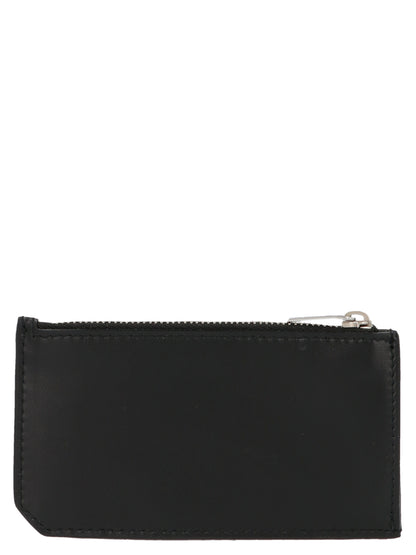 Cardholder Card Case by Saint Laurent for men in bos taurus calfskin leather black & silver features an meticulous design, elegantly showcasing the refined Bos Taurus Calfskin Leather Cardholder Card Case aesthetic while integrating sophisticated card-organization.