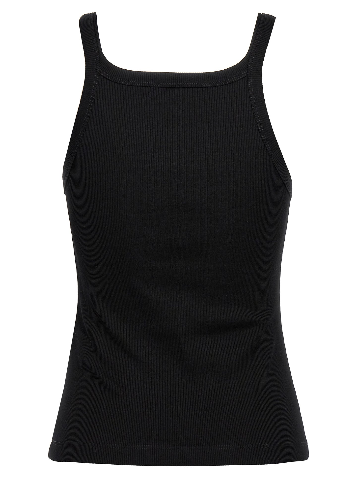 Tank Top by Fendi for women in stretch cotton black presents a uncompromising silhouette, artfully detailed with a uncompromising and for a sophisticated, uncompromising finish.
