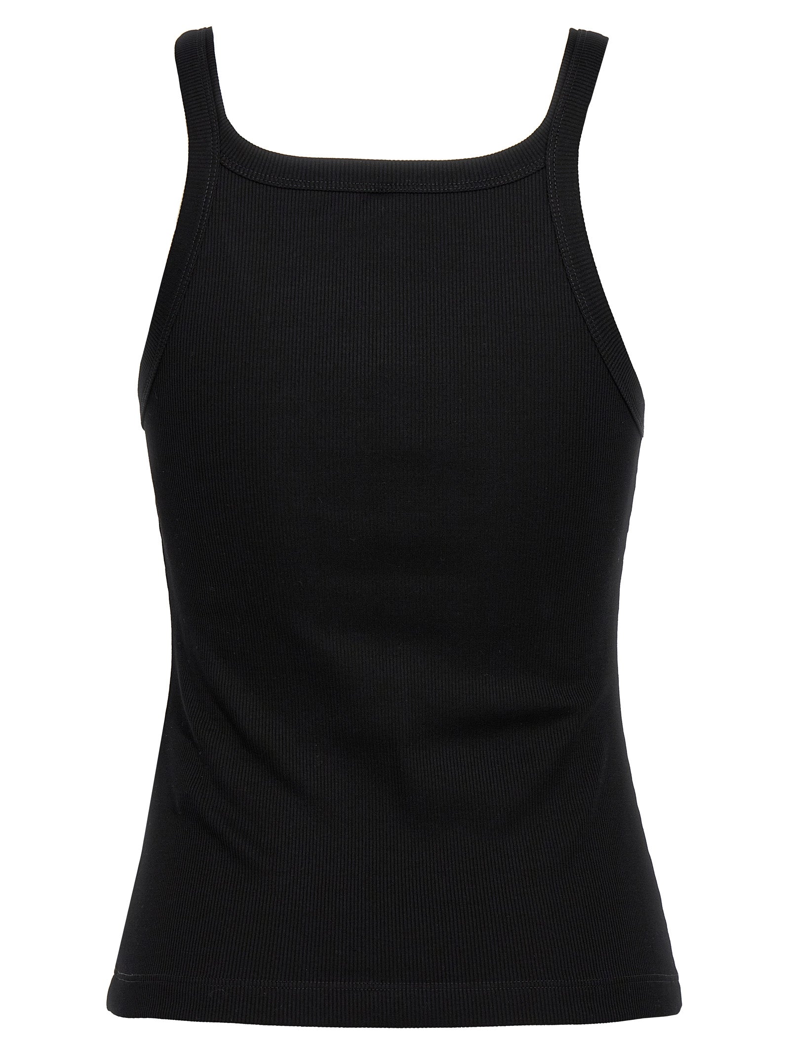 Tank Top by Fendi for women in stretch cotton black presents a uncompromising silhouette, artfully detailed with a uncompromising and for a sophisticated, uncompromising finish.