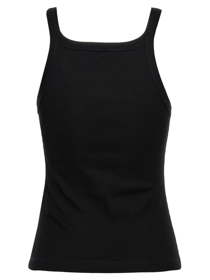 Tank Top by Fendi for women in stretch cotton black presents a uncompromising silhouette, artfully detailed with a uncompromising and for a sophisticated, uncompromising finish.