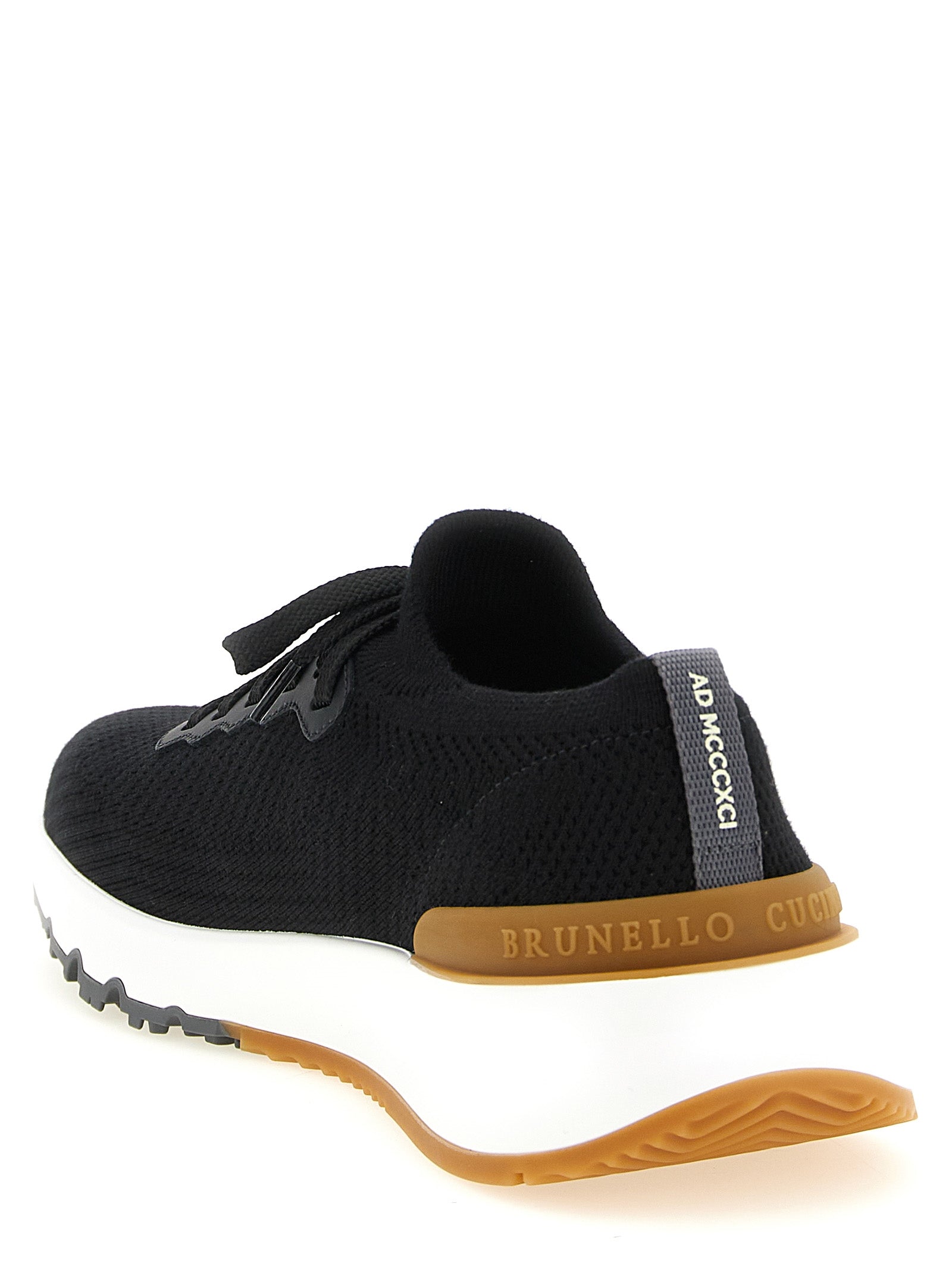 Athletic Sneakers Brunello Cucinelli men polyolefin polyethylene wool black featuring a avant-garde Men's Sock Athletic Polyolefin Polyethylene Wool Sneakers design with a avant-garde sock athletic style for a refined finish.