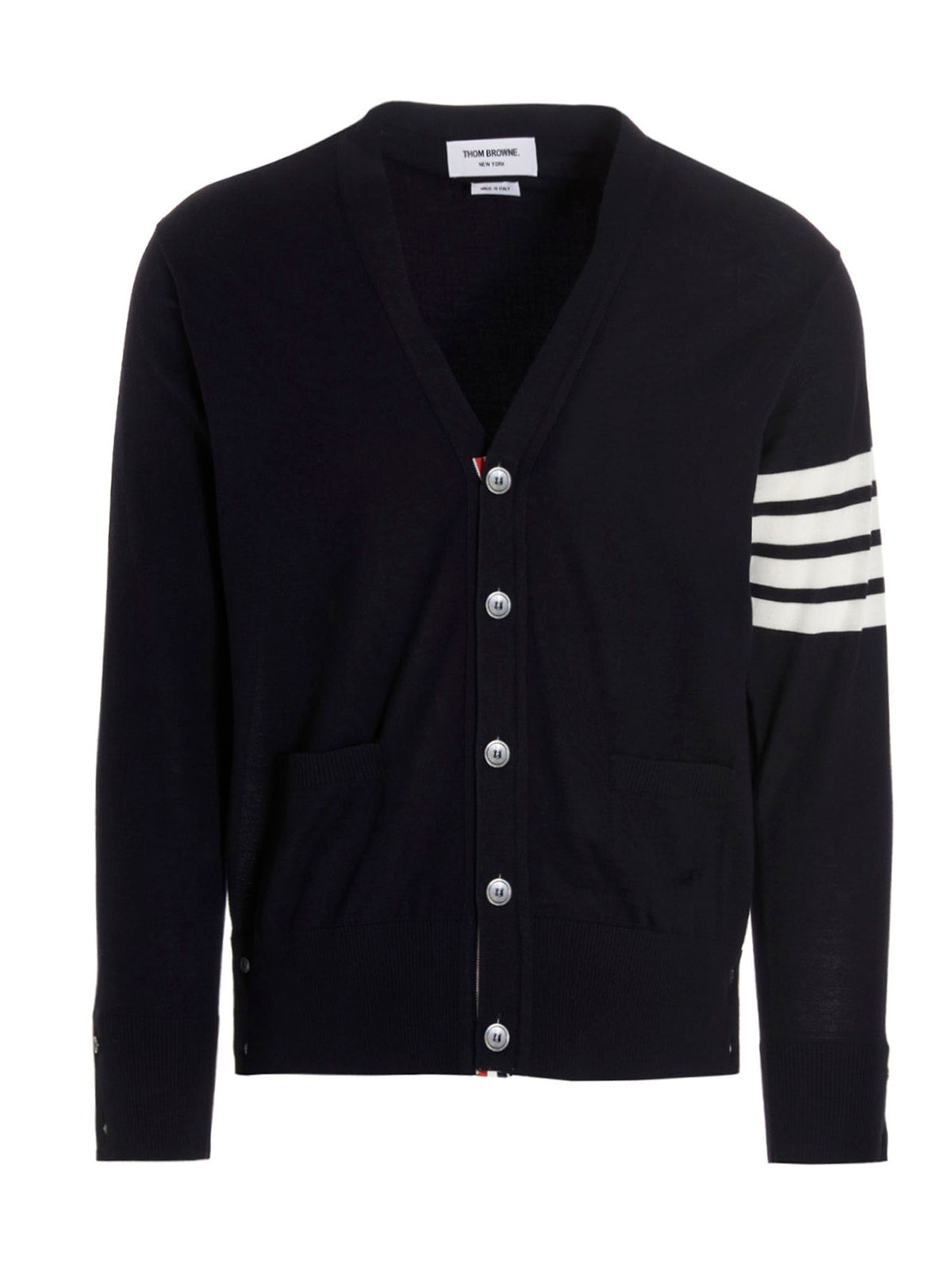 Thom Browne Blue Merino Wool Cardigan