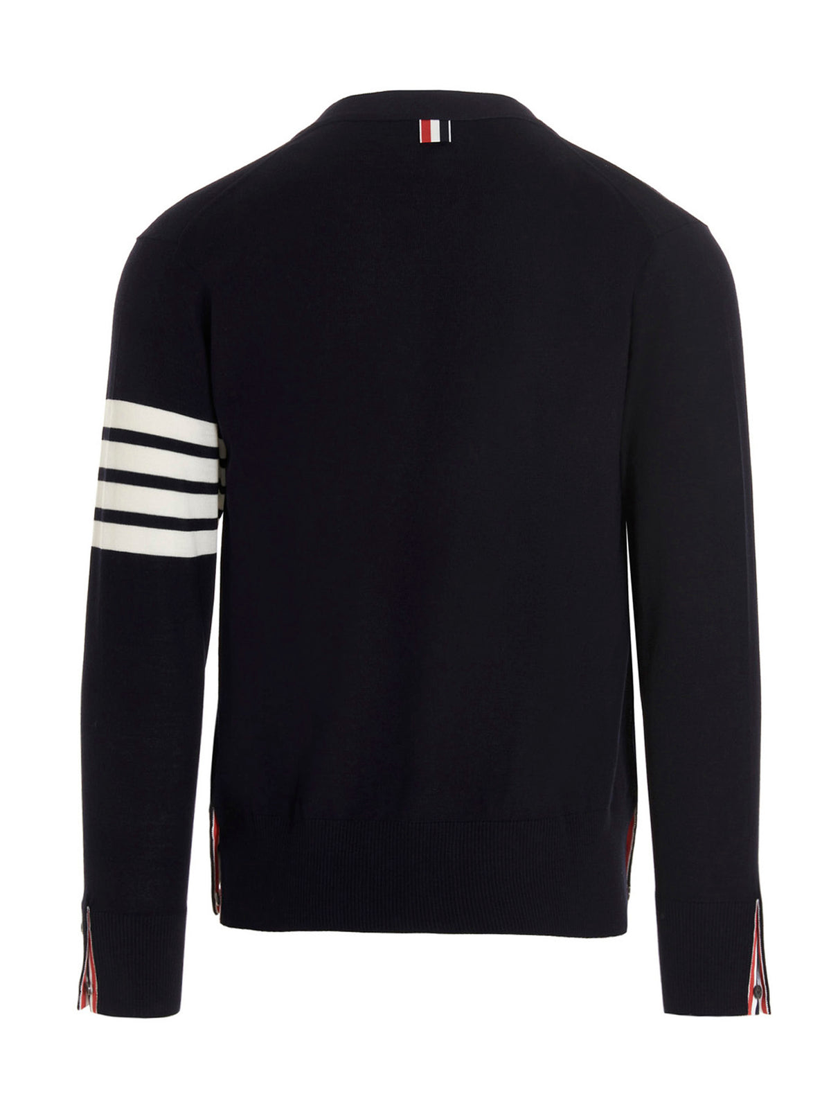 Thom Browne Blue Merino Wool Cardigan