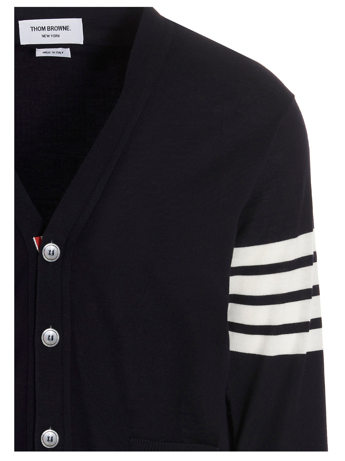 Thom Browne Blue Merino Wool Cardigan