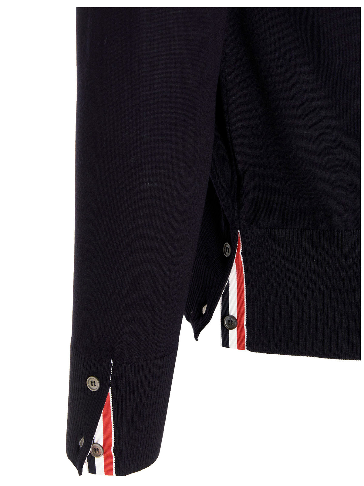 Thom Browne Blue Merino Wool Cardigan