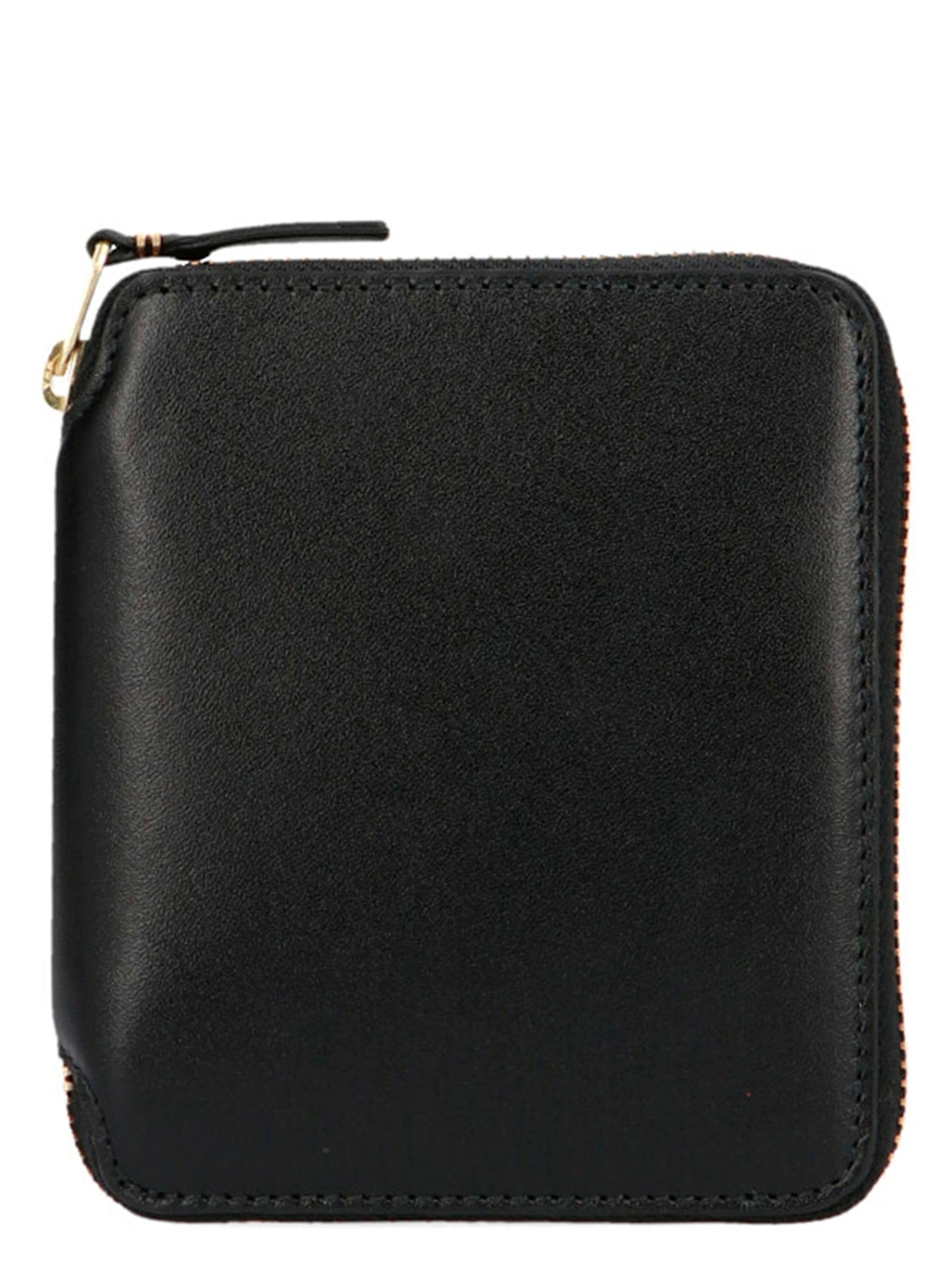 Wallet by Comme Des Garçons for men in bos taurus suede calfskin leather black showcases a discerning silhouette, artfully capturing the essence of Arecalf Bos Taurus Suede Calfskin Leather Wallet with its functional zip-around.