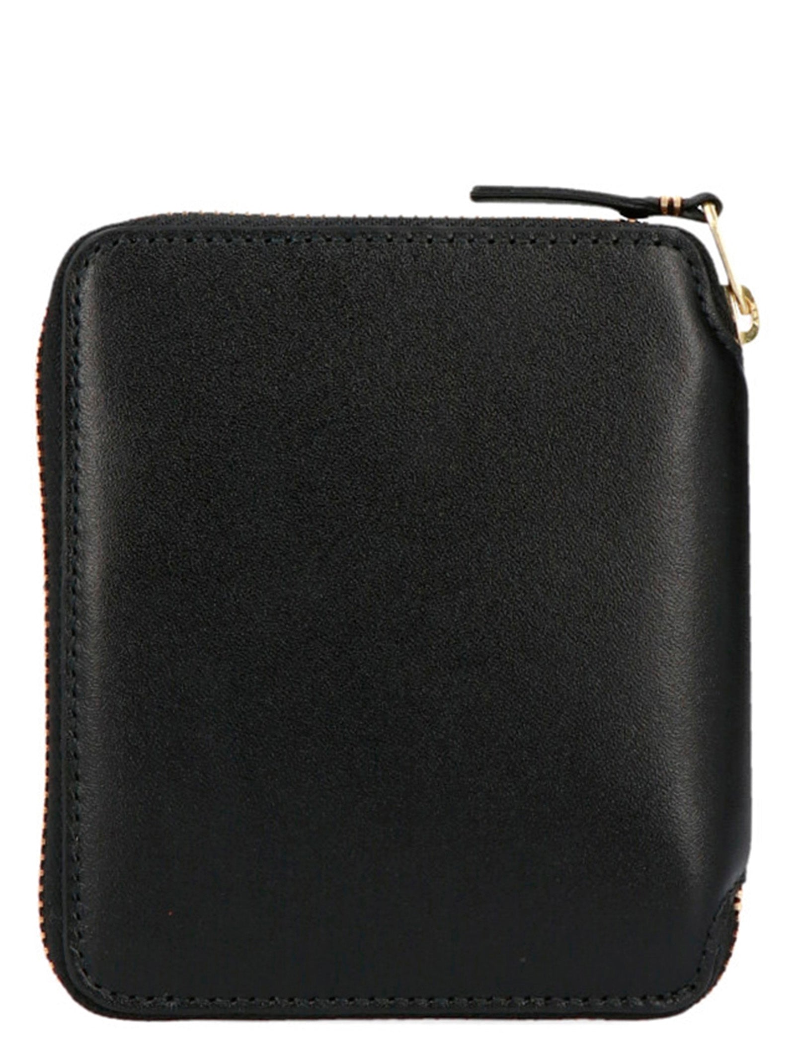 Wallet by Comme Des Garçons for men in bos taurus suede calfskin leather black presents a streamlined silhouette, showcasing the sophisticated design of the Arecalf Bos Taurus Suede Calfskin Leather Wallet collection with functional zip-around.