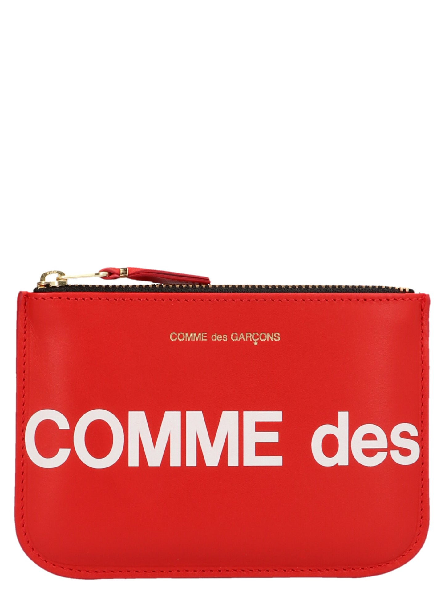 Cardholder Card Case by Comme Des Garçons for women in bos taurus calfskin leather multicolor, red & print features a distinguished silhouette, showcasing the distinguished design of the Huge Logo Bos Taurus Calfskin Leather Cardholder Card Case with refined card-organization.