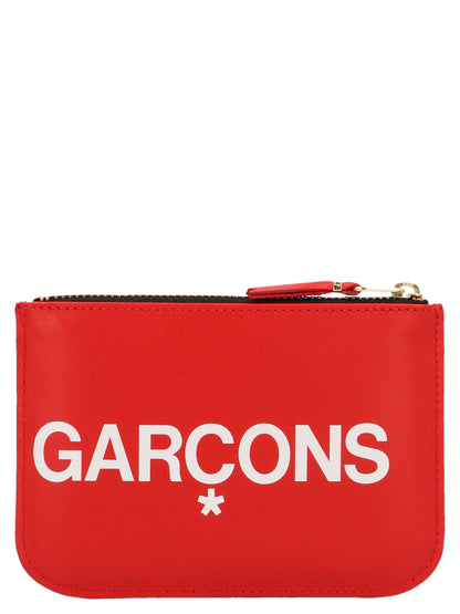 Cardholder Card Case by Comme Des Garçons for women in bos taurus calfskin leather multicolor, red & print features a polished Huge Logo Bos Taurus Calfskin Leather Cardholder Card Case design with polished card-organization.