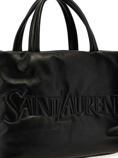 Shopper Tote Bag by Saint Laurent for unisex in nappa lamb leather black features an sumptuous Nappa Lamb Leather Shopper Tote Bag design with a secure , ample , and versatile handle for an sumptuous finish.