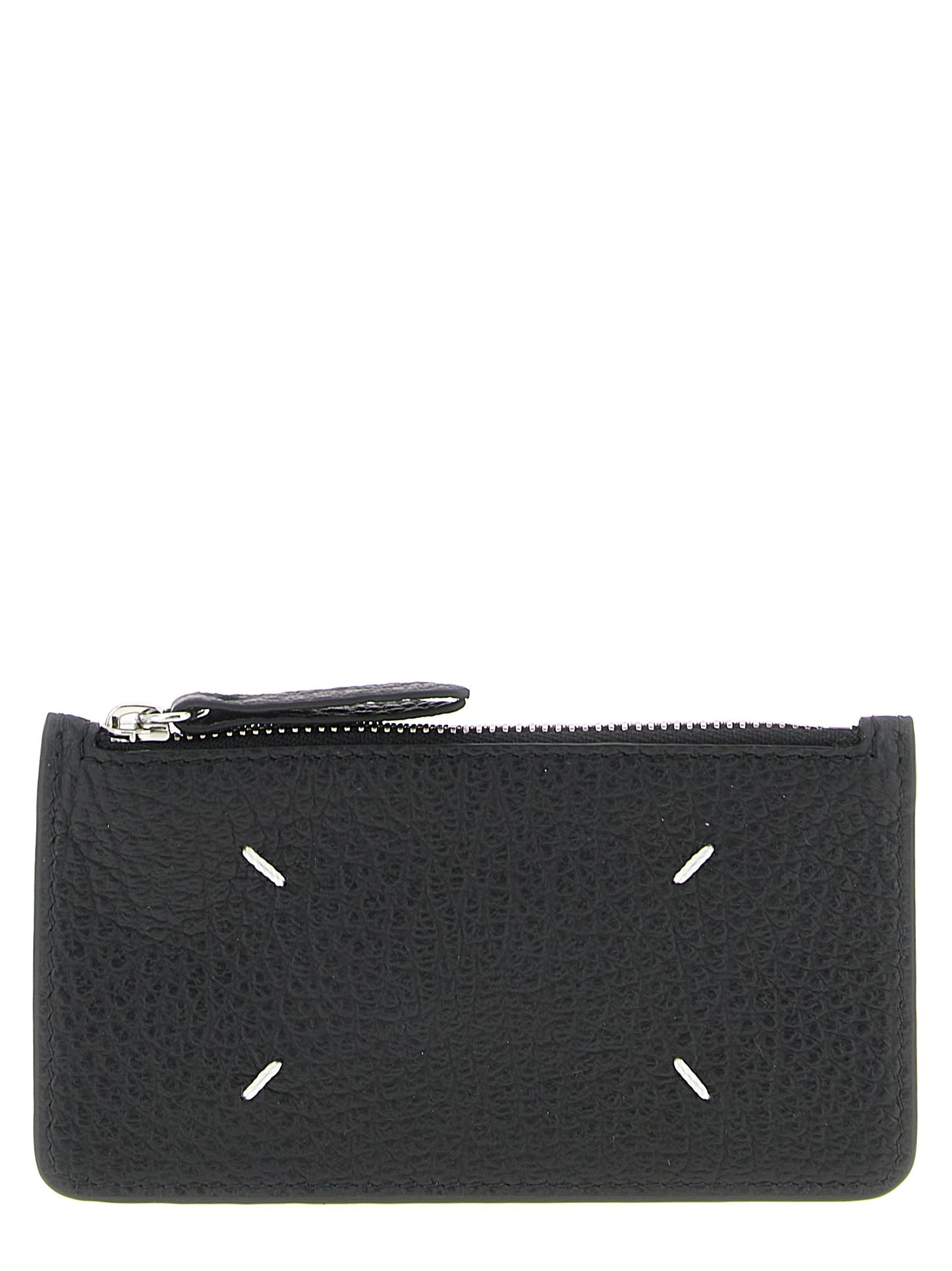 Cardholder Card Case by Maison Margiela for women in calfskin leather black features a distinguished silhouette, showcasing the distinguished design of the Calfskin Leather Cardholder Card Case with refined card-organization.