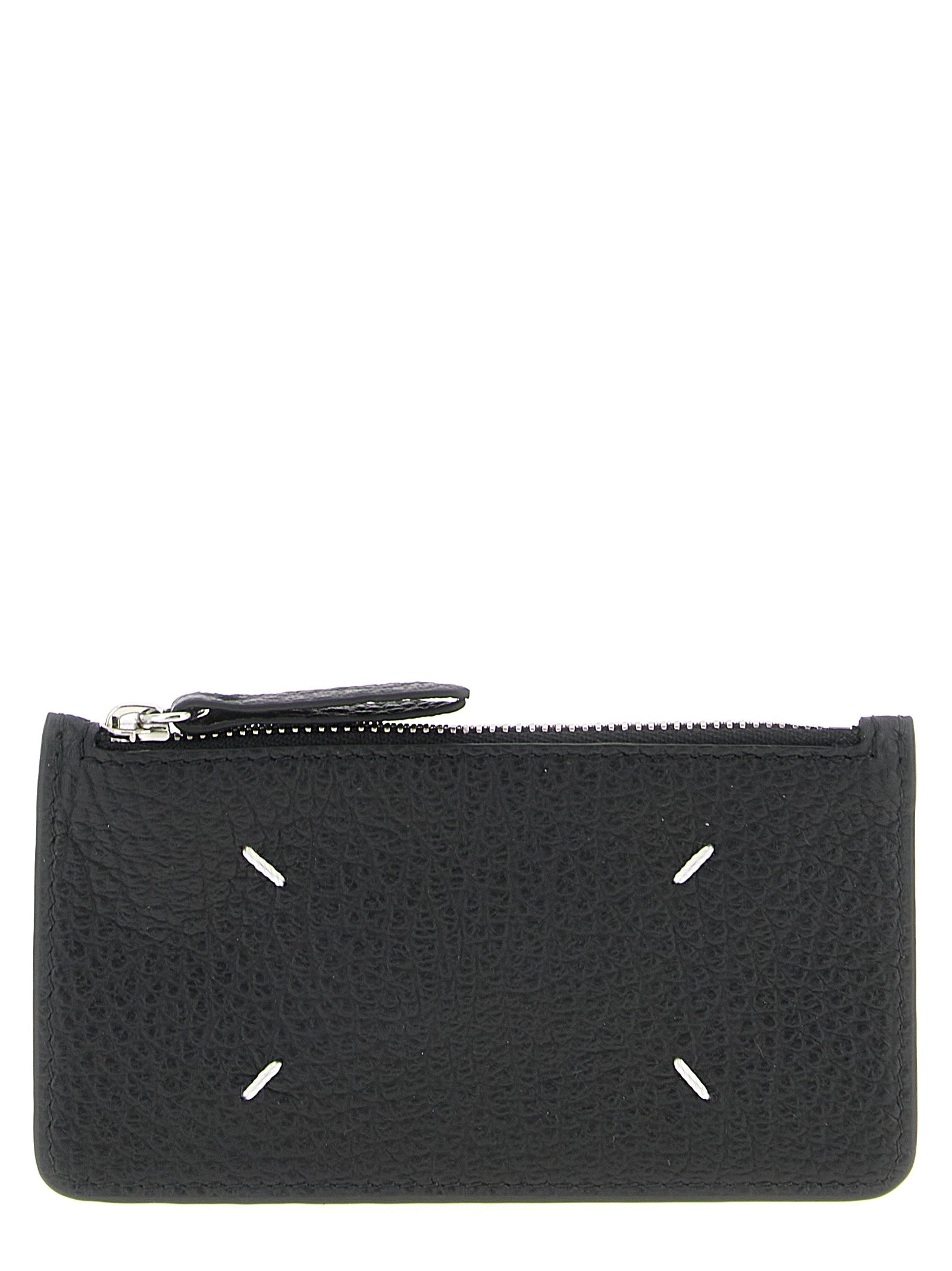 Cardholder Card Case by Maison Margiela for women in calfskin leather black features a distinguished silhouette, showcasing the distinguished design of the Calfskin Leather Cardholder Card Case with refined card-organization.