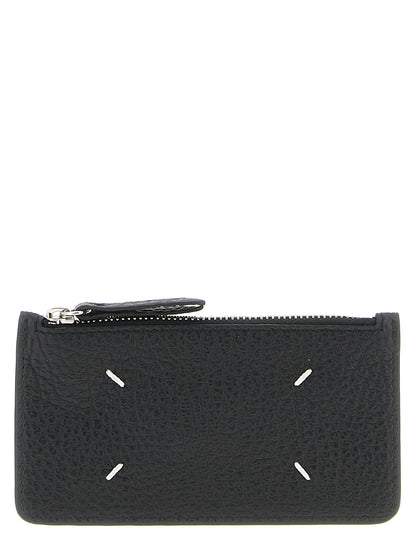 Cardholder Card Case by Maison Margiela for women in calfskin leather black features a distinguished silhouette, showcasing the distinguished design of the Calfskin Leather Cardholder Card Case with refined card-organization.