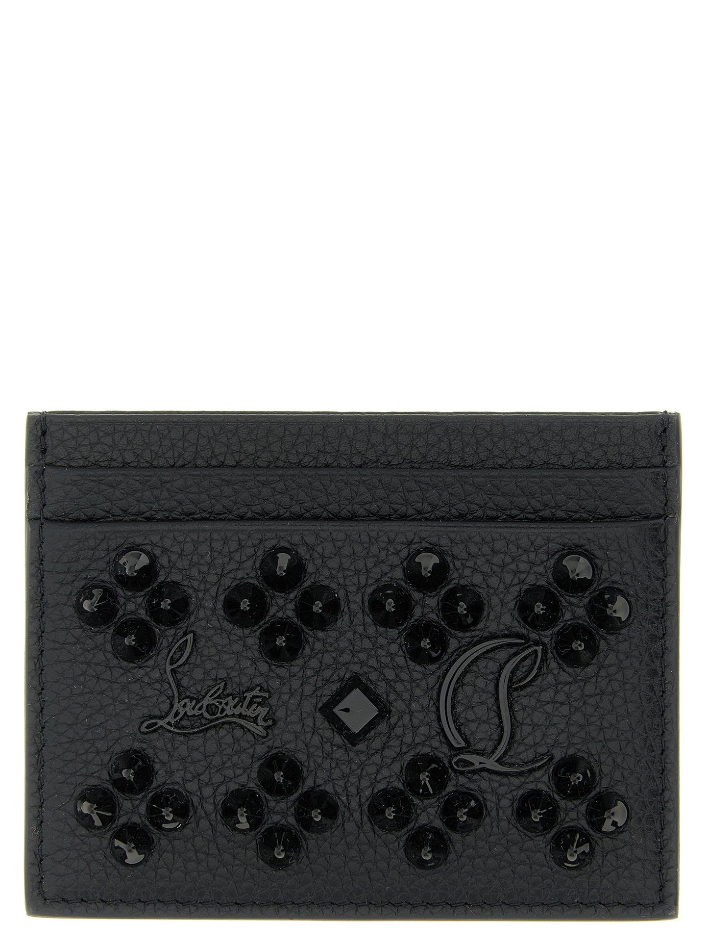 Cardholder Card Case by Christian Louboutin for women in calfskin leather black features an refined silhouette from the Calfskin Leather Cardholder Card Case collection, highlighting refined card-organization for a premium and sophisticated look.