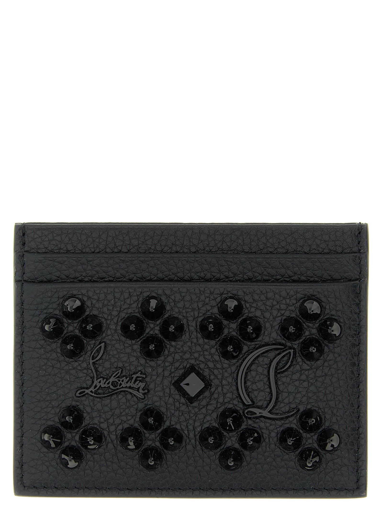 Cardholder Card Case by Christian Louboutin for women in calfskin leather black features an refined silhouette from the Calfskin Leather Cardholder Card Case collection, highlighting refined card-organization for a premium and sophisticated look.
