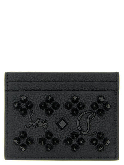 Cardholder Card Case by Christian Louboutin for women in calfskin leather black features an refined silhouette from the Calfskin Leather Cardholder Card Case collection, highlighting refined card-organization for a premium and sophisticated look.