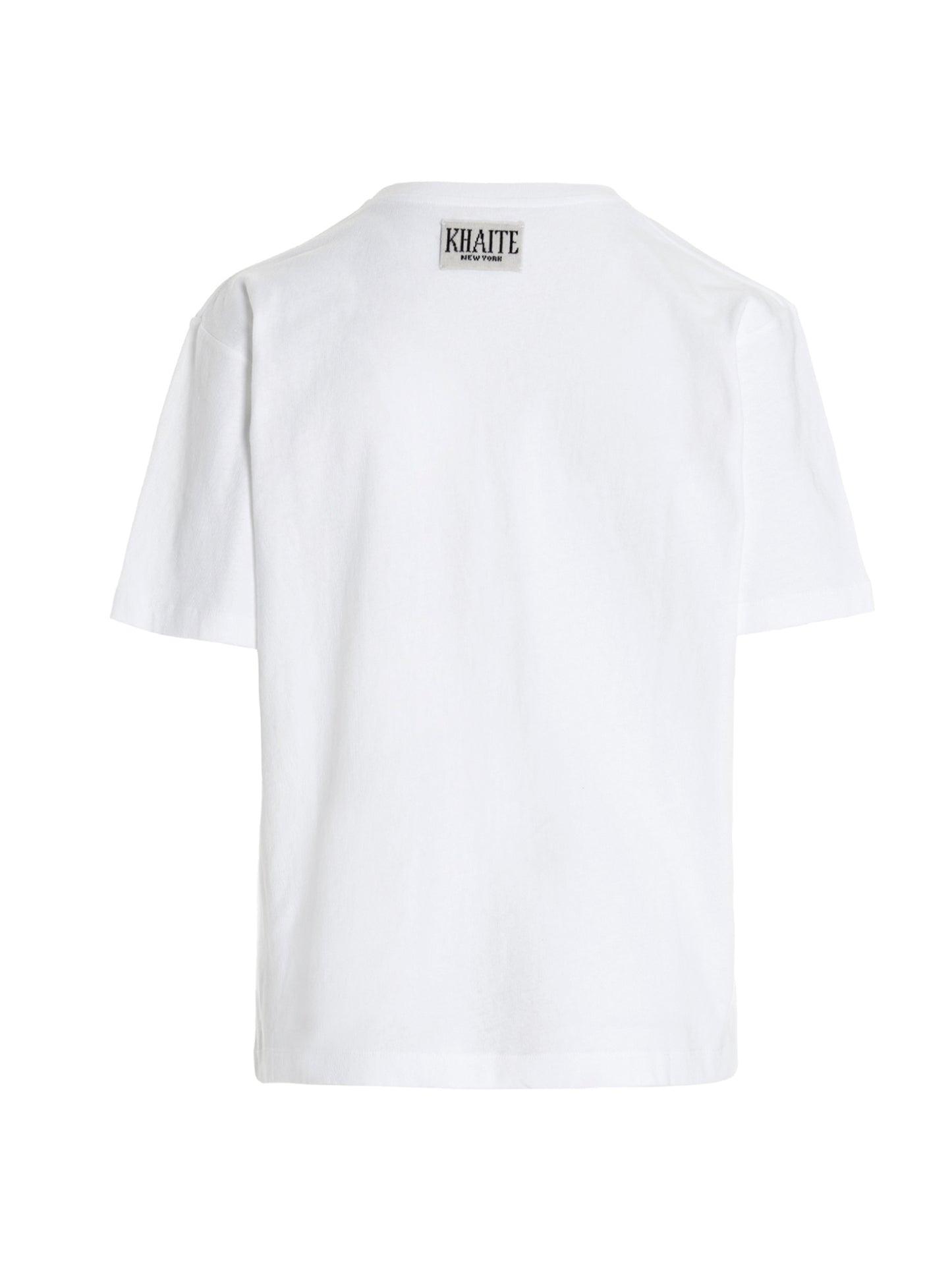 T-Shirt by Khaite for women in cotton white features an on trend silhouette, perfectly showcasing a on trend and crew neckline for an elevated aesthetic.