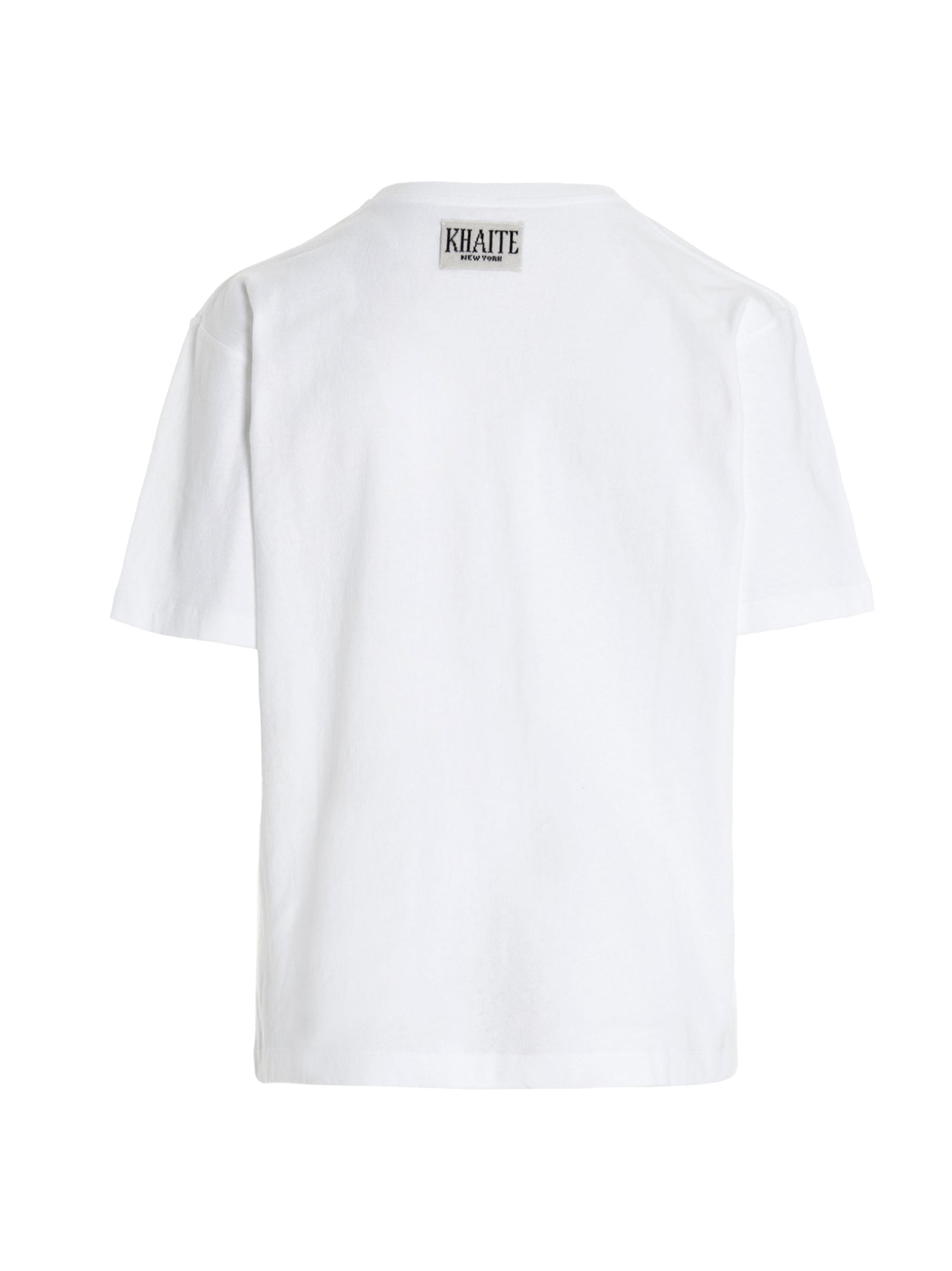T-Shirt by Khaite for women in cotton white features an on trend silhouette, perfectly showcasing a on trend and crew neckline for an elevated aesthetic.