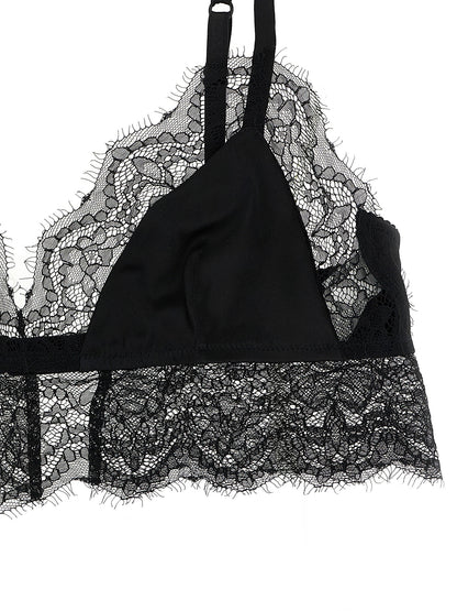Bra by Dolce & Gabbana for women in polyamide viscose silk black features a flawless silhouette, showcasing the flawless design and intricate detailing characteristic of the Women's Polyamide Viscose Silk Bra.