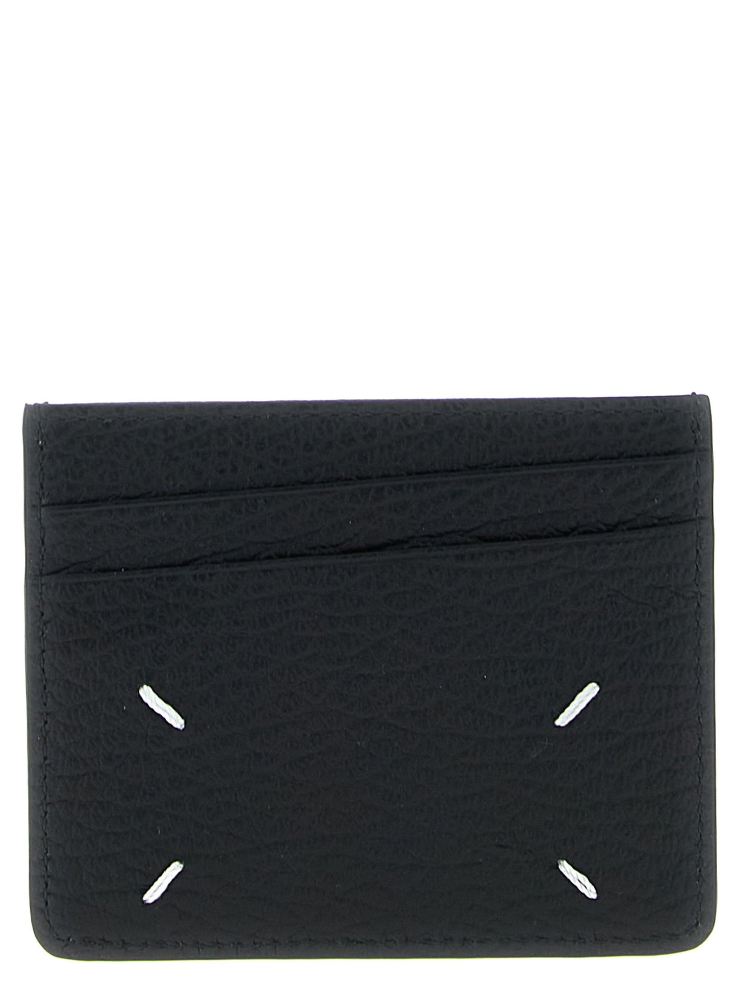 Cardholder Card Case by Maison Margiela for men in calfskin leather black showcases a couture-grade silhouette from the Calfskin Leather Cardholder Card Case collection, highlighting functional card-organization compact-design for a couture-grade finish.