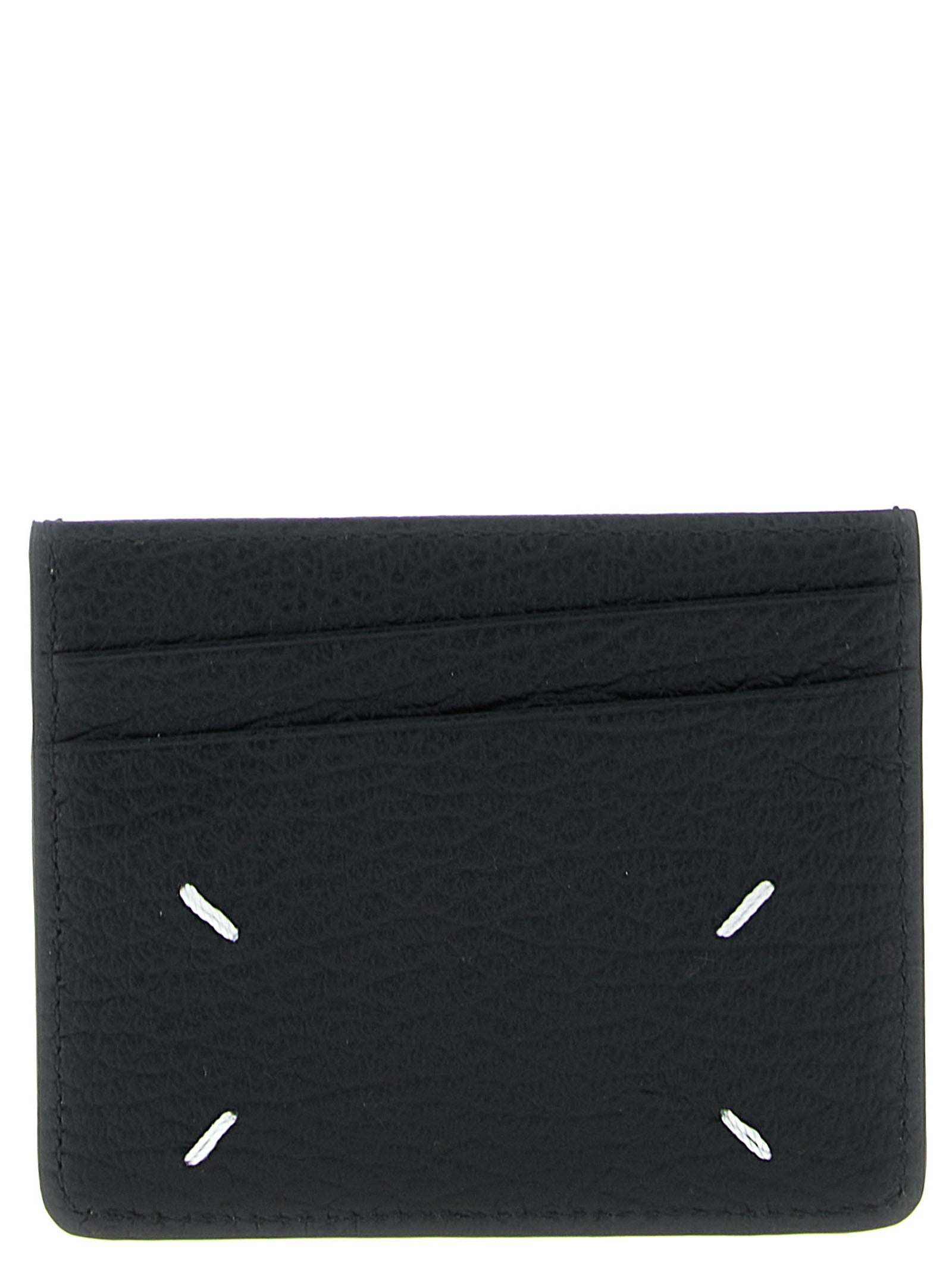 Cardholder Card Case by Maison Margiela for men in calfskin leather black showcases a couture-grade silhouette from the Calfskin Leather Cardholder Card Case collection, highlighting functional card-organization compact-design for a couture-grade finish.