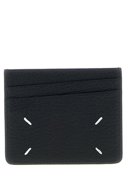 Cardholder Card Case by Maison Margiela for men in calfskin leather black showcases a couture-grade silhouette from the Calfskin Leather Cardholder Card Case collection, highlighting functional card-organization compact-design for a couture-grade finish.