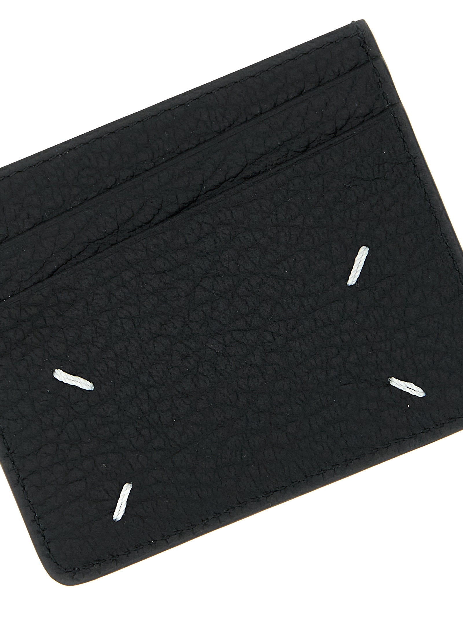 Cardholder Card Case by Maison Margiela for men in calfskin leather black features a refined silhouette, showcasing the elegant lines of the Calfskin Leather Cardholder Card Case alongside premium card-organization compact-design for a refined finish.