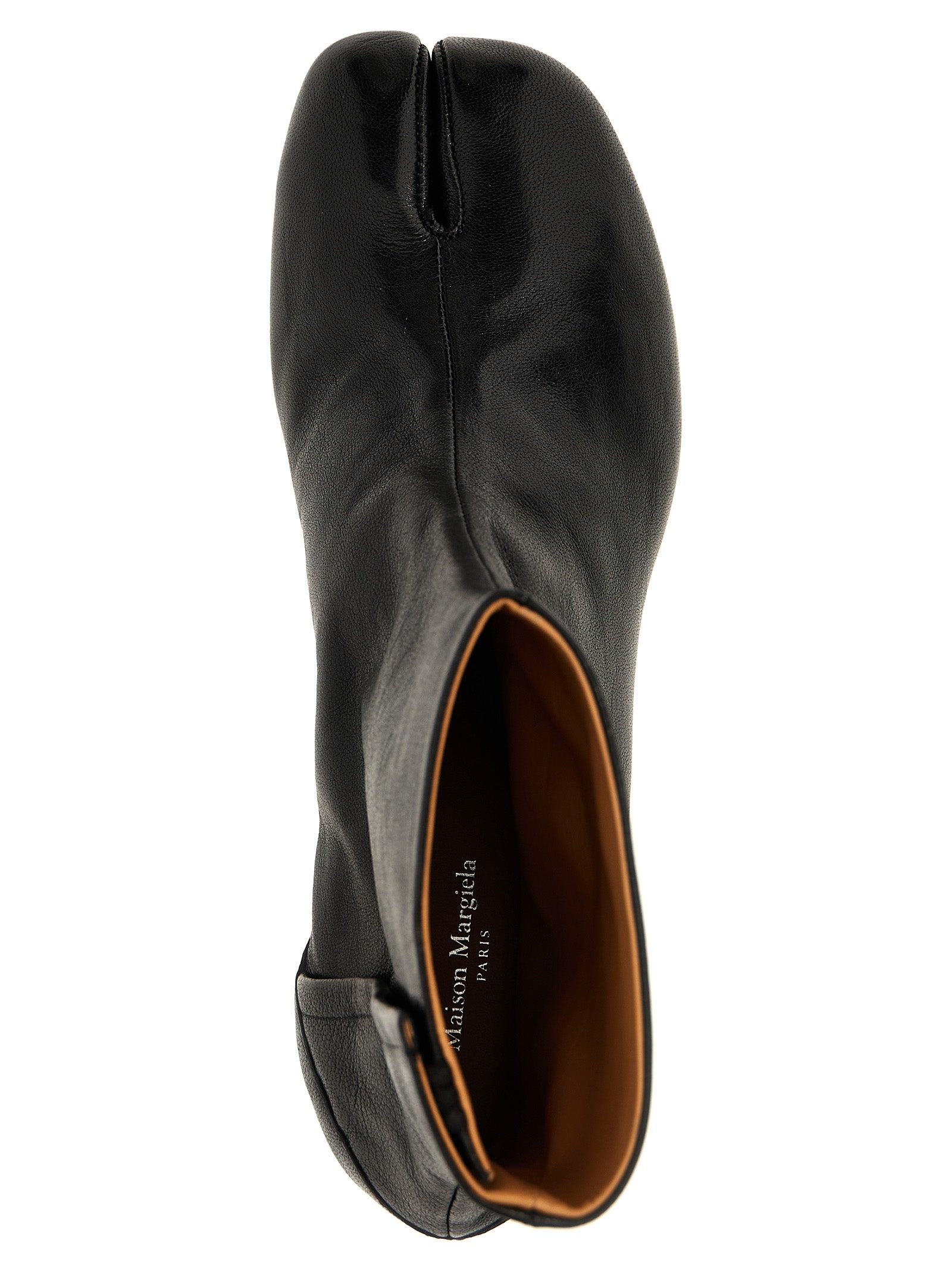 Ankle Boots by Maison Margiela for women in lamb leather black & signature features an effortless chic silhouette from the Women's Lamb Leather Ankle Boots collection, showcasing a effortless chic and refined for an effortless chic look.