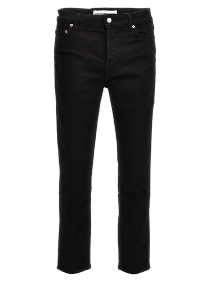 Jeans by Department 5 for men in stretch denim cotton black features a refined silhouette with a refined skinny, defined by a and a refined long for a refined finish.