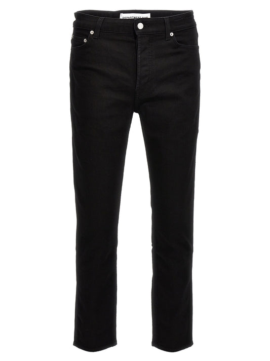 Jeans by Department 5 for men in stretch denim cotton black features a refined silhouette with a refined skinny, defined by a and a refined long for a refined finish.