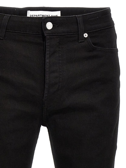 Jeans by Department 5 for men in stretch denim cotton black features a refined silhouette with a refined skinny, defined by a and a refined long for a refined finish.
