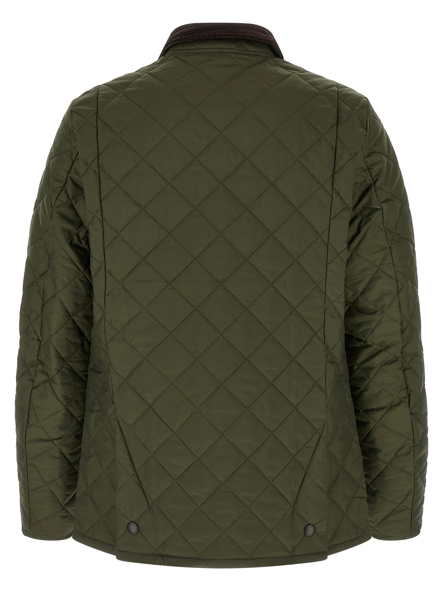 Overcoat by Barbour for men in polyamide corduroy bicolour, green & signature showcases a architectural silhouette, artfully detailed with a distinctive and functional windproof & pockets for a architectural finish.