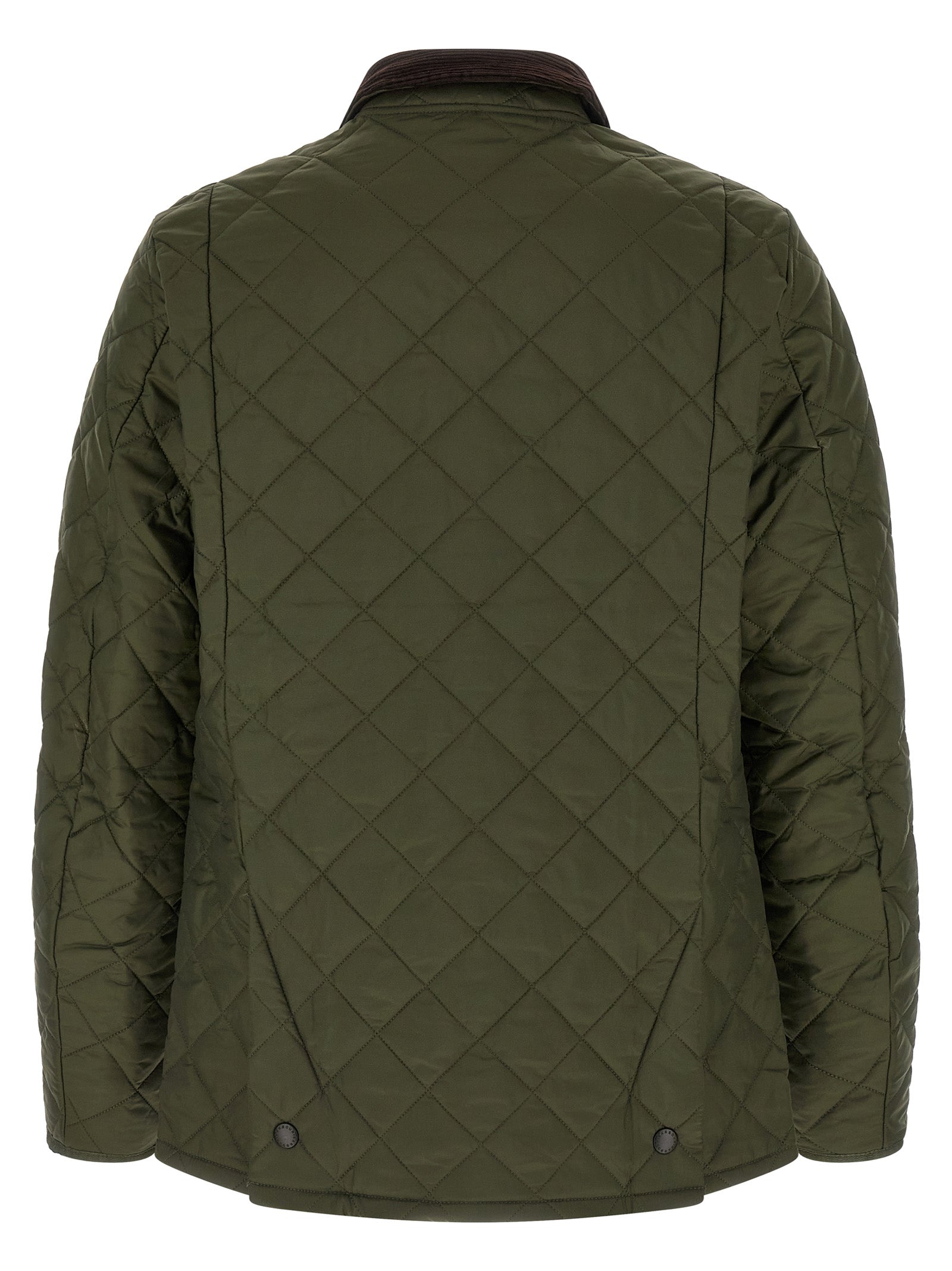 Overcoat by Barbour for men in polyamide corduroy bicolour, green & signature showcases a architectural silhouette, artfully detailed with a distinctive and functional windproof & pockets for a architectural finish.