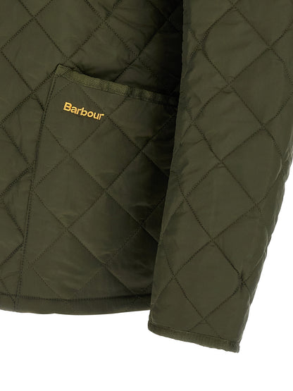 Overcoat by Barbour for men in polyamide corduroy bicolour, green & signature features an voluminous silhouette, showcasing distinct windproof & pockets and a voluminous for a truly voluminous aesthetic.