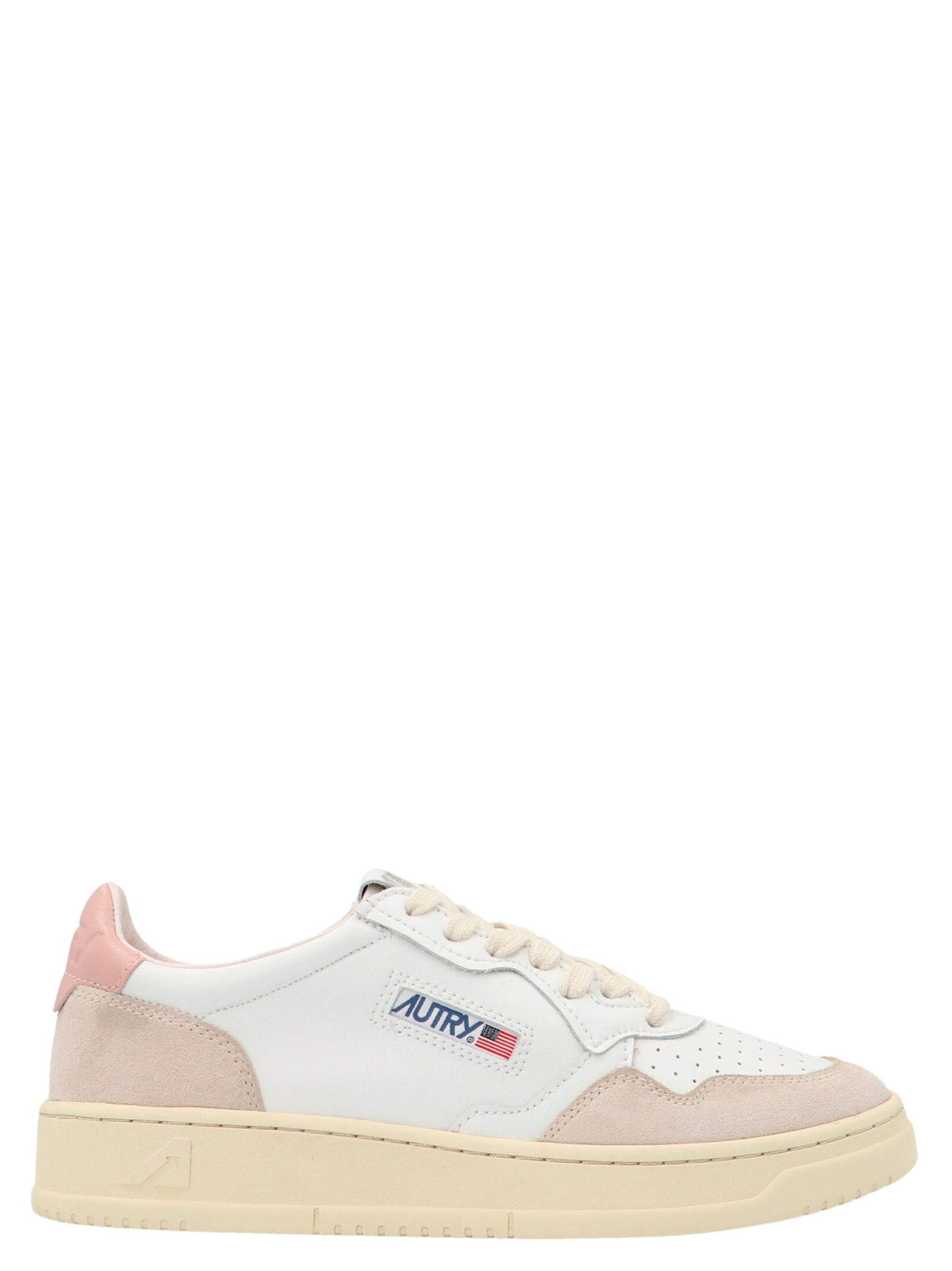 Autry Women's Fashion Nylon & Cowhide Suede Leather Sneakers - Multicolor Pink