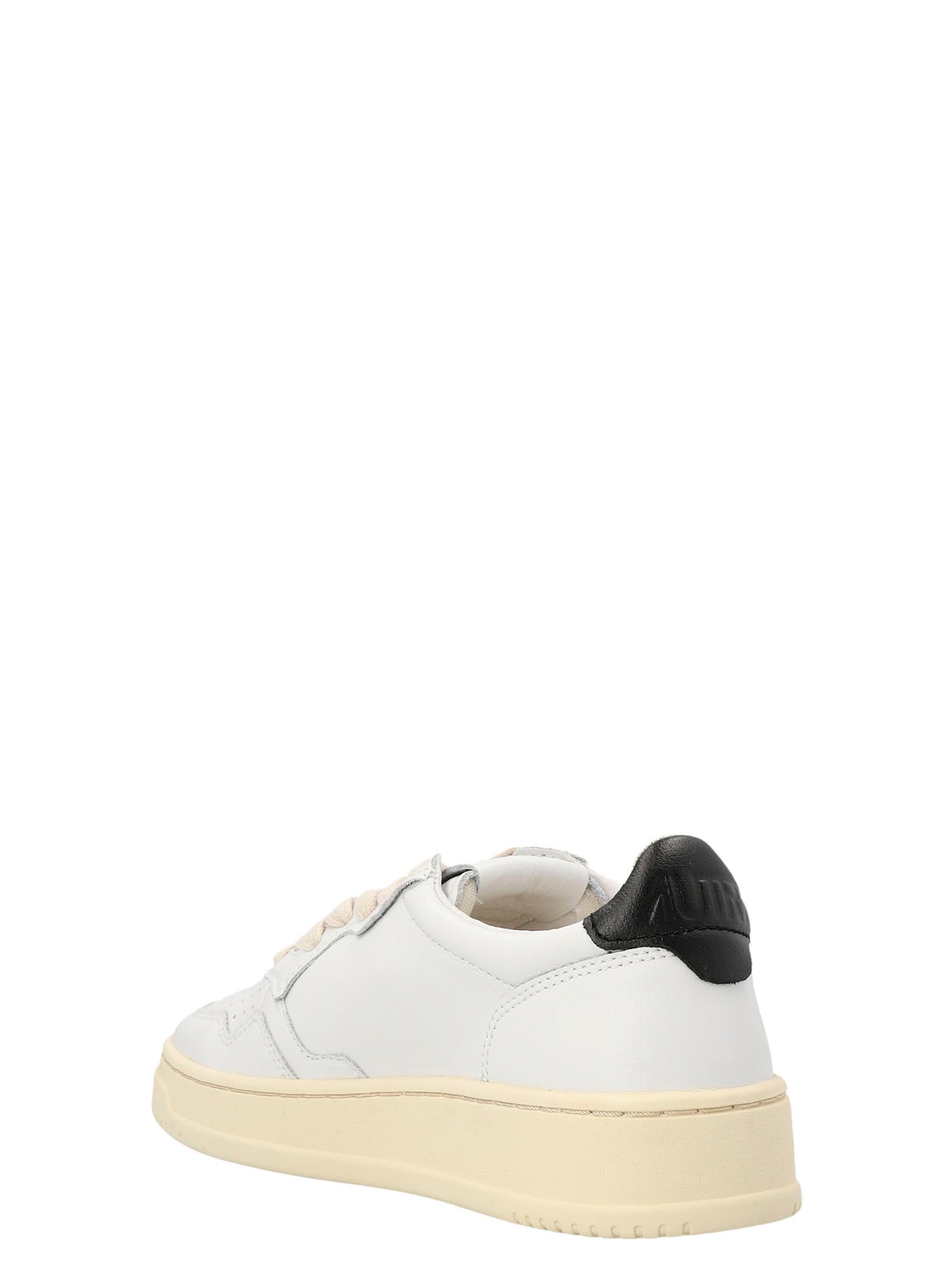Sneakers by Autry for women in cowhide leather bicolour, black & white features an timeless silhouette from the Women's Low Top Cowhide Leather Sneakers collection, showcasing a signature low-top style with an timeless finish.
