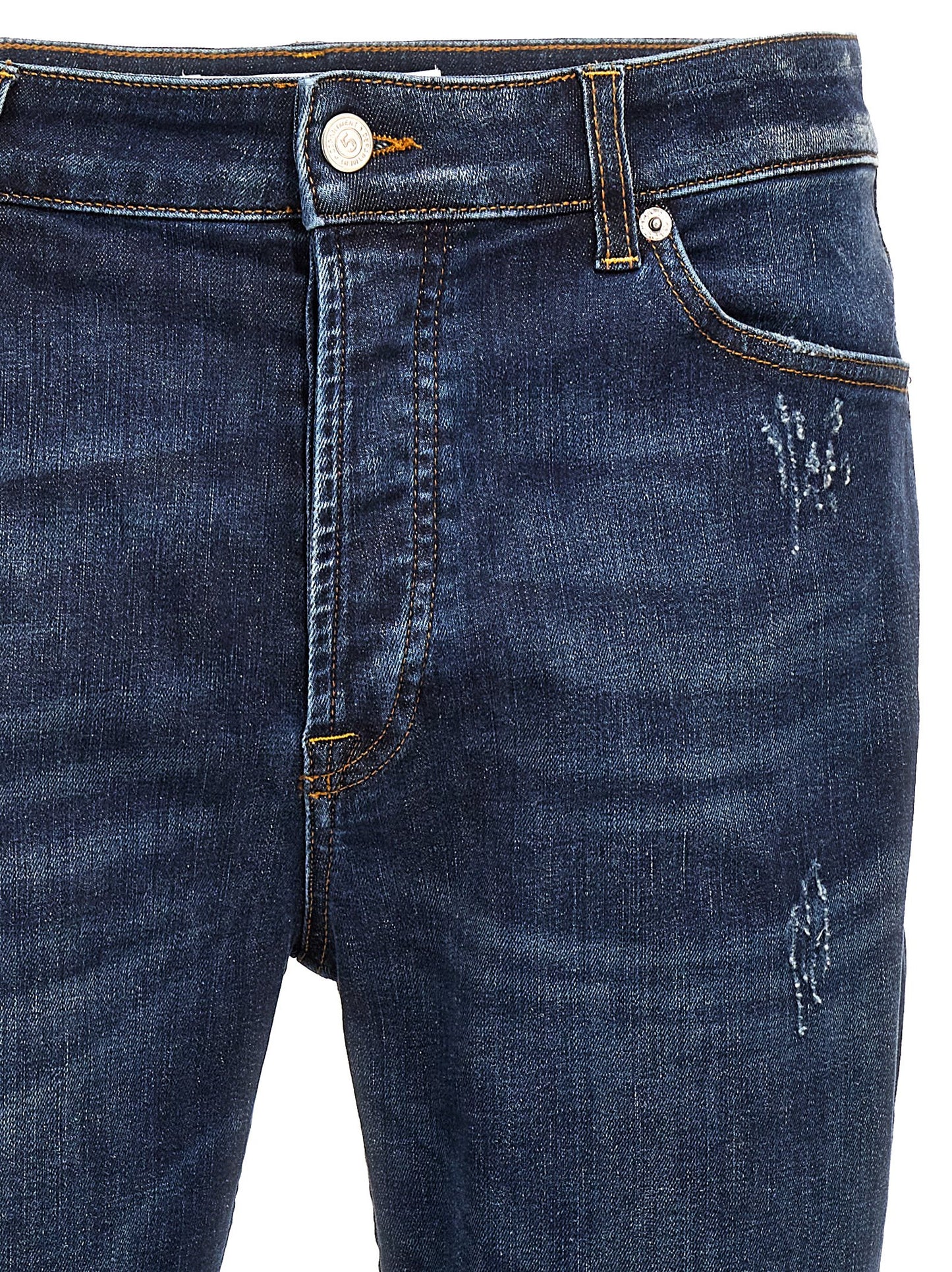 Jeans by Department 5 for men in stretch denim cotton blue features an sophisticated and with a precise long, creating a sophisticated and sophisticated silhouette.