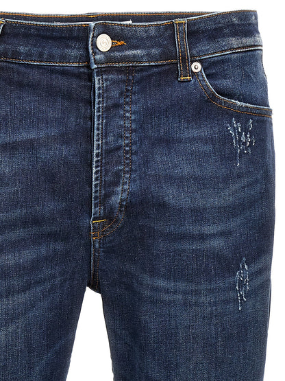 Jeans by Department 5 for men in stretch denim cotton blue features an sophisticated and with a precise long, creating a sophisticated and sophisticated silhouette.