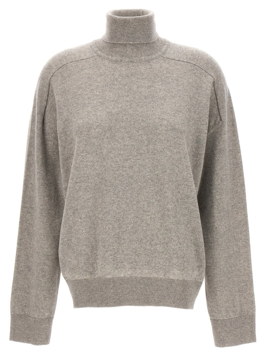 Cardigan by Armarium for women in cashmere gray features an crisp silhouette, showcasing a sophisticated and detail for a truly crisp finish.