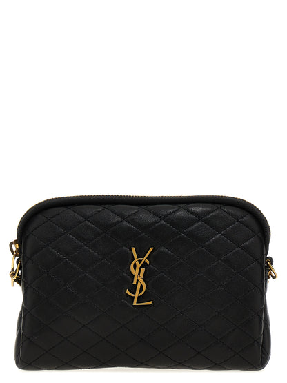 Saint Laurent Black Lamb Leather Crossbody Bag