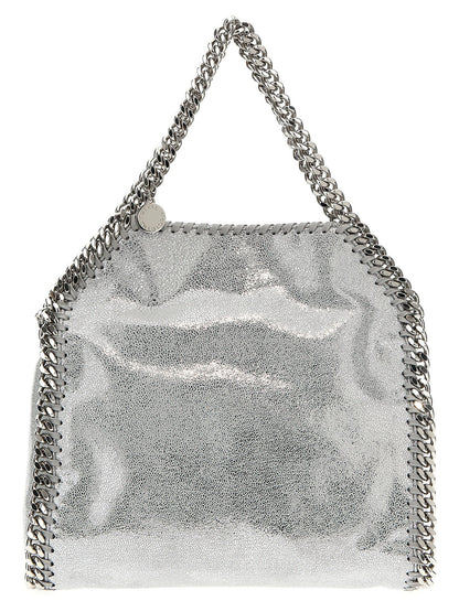 This Mini Handbag by Stella McCartney for women in polyester and silver presents a sculptural silhouette featuring a secure , ample , and versatile shoulder-strap & handle for a sculptural finish.