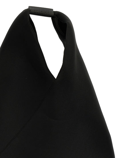 Shoulder Bag by MM6 Maison Margiela for women in polyester black & signature features a distinguished silhouette, showcasing a secure and distinguished with versatile shoulder-strap for a distinguished finish.