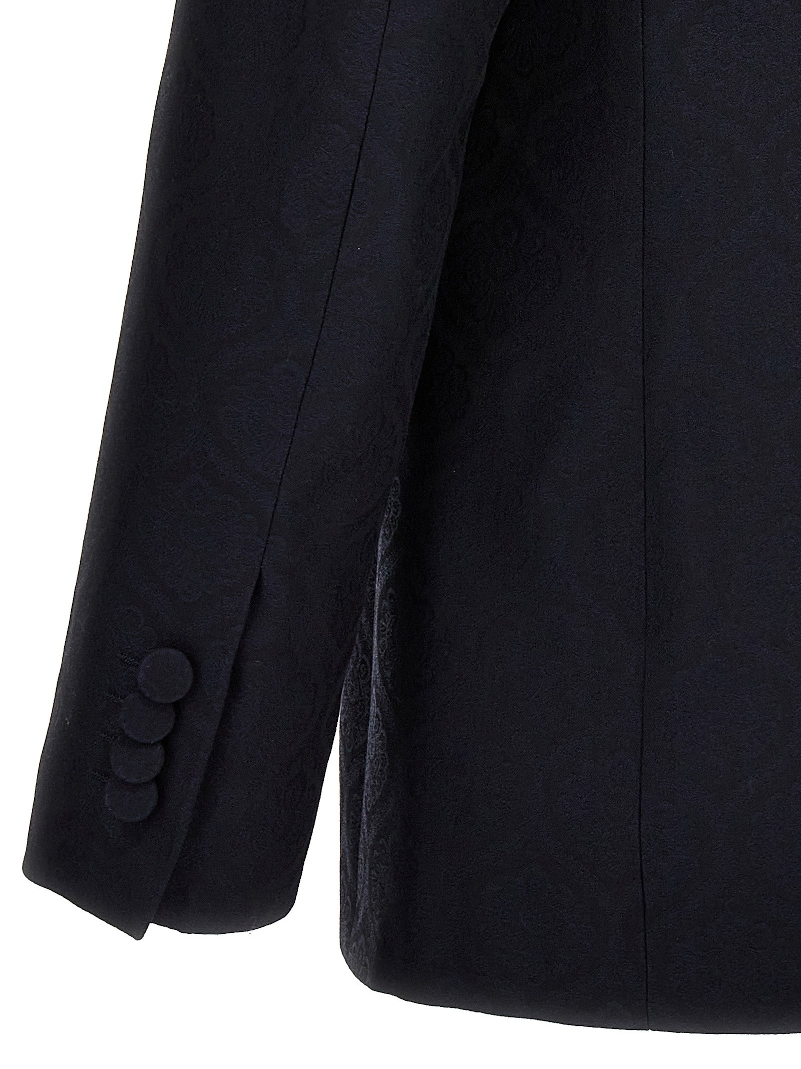 Blazer by Etro for men in wool cotton blue & jacquard showcases a discerning silhouette, elegantly detailed with a sophisticated and premium for a truly discerning finish.